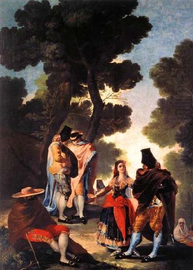 Francisco de goya y Lucientes A Walk in Andalusia china oil painting image